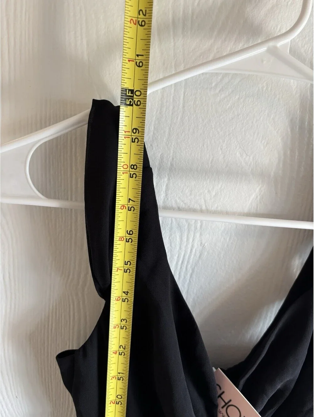 Showpo Stand Close Maxi Dress Black Chiffon Plunge V-Neck Cold Shoulder Size 6